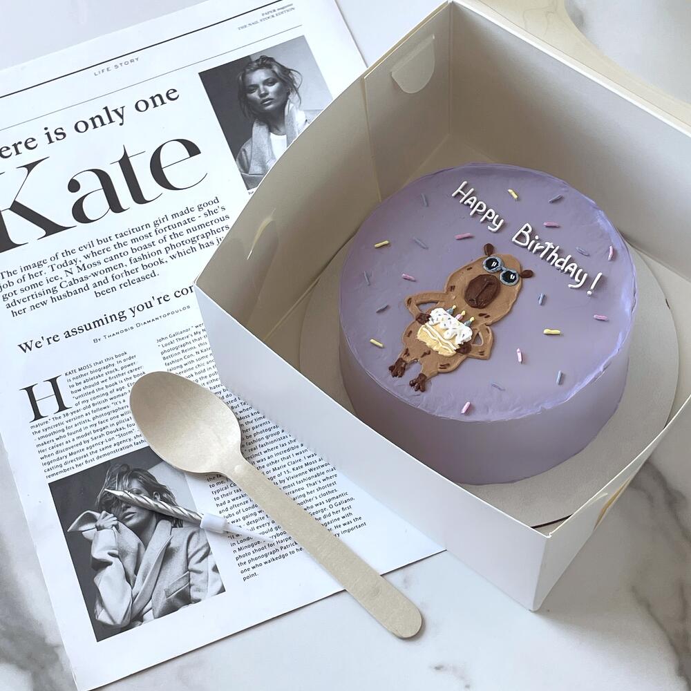Бенто торт Капибара «Happy birthday»