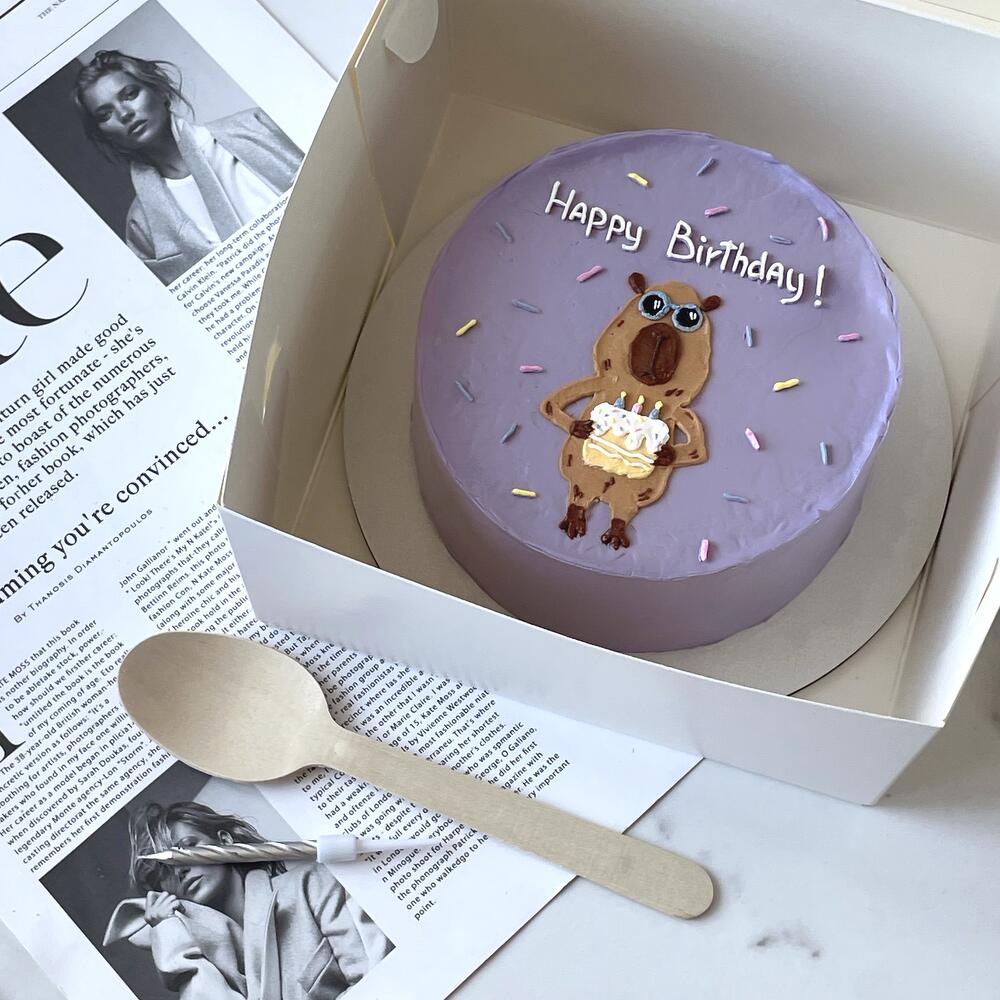 Бенто торт Капибара «Happy birthday»
