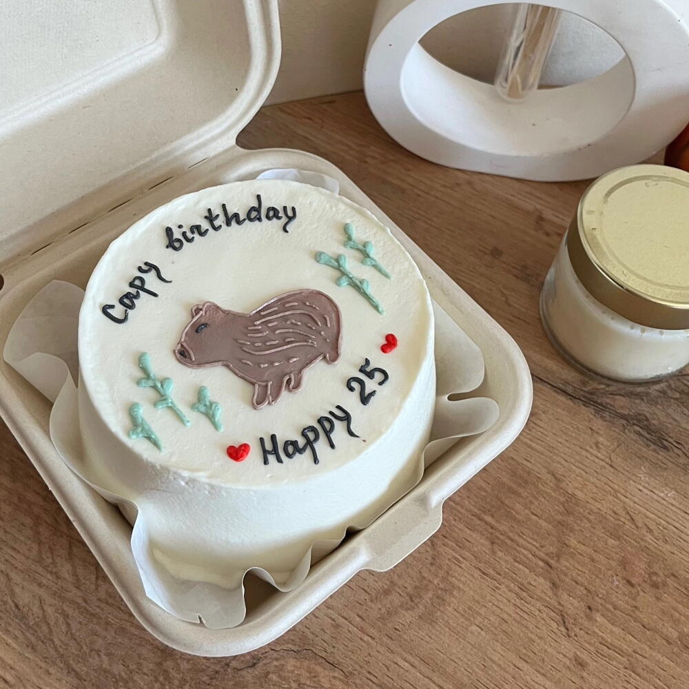 Бенто торт «капибара» на день рождения