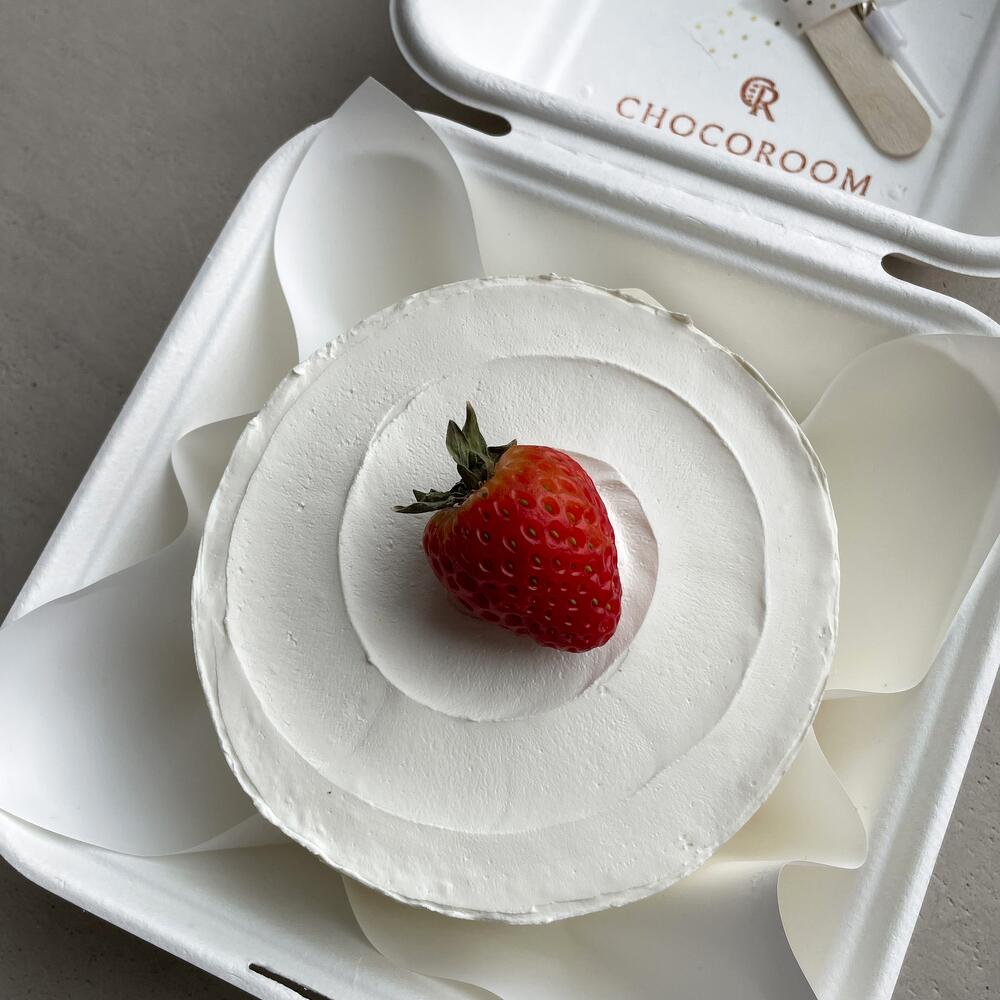 Бенто-торт «Клубника на сливках»