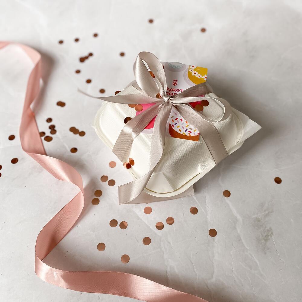 Бенто торт клубника пломбир