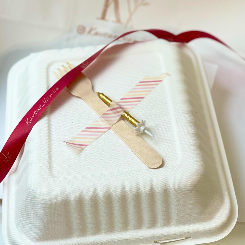 Бенто торт «клубника со сливками»