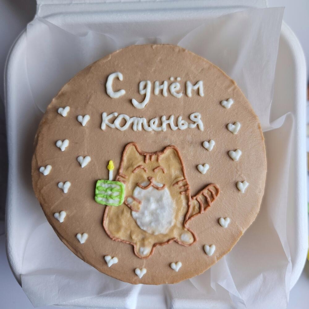 Бенто торт ко дню рождения черника-ваниль