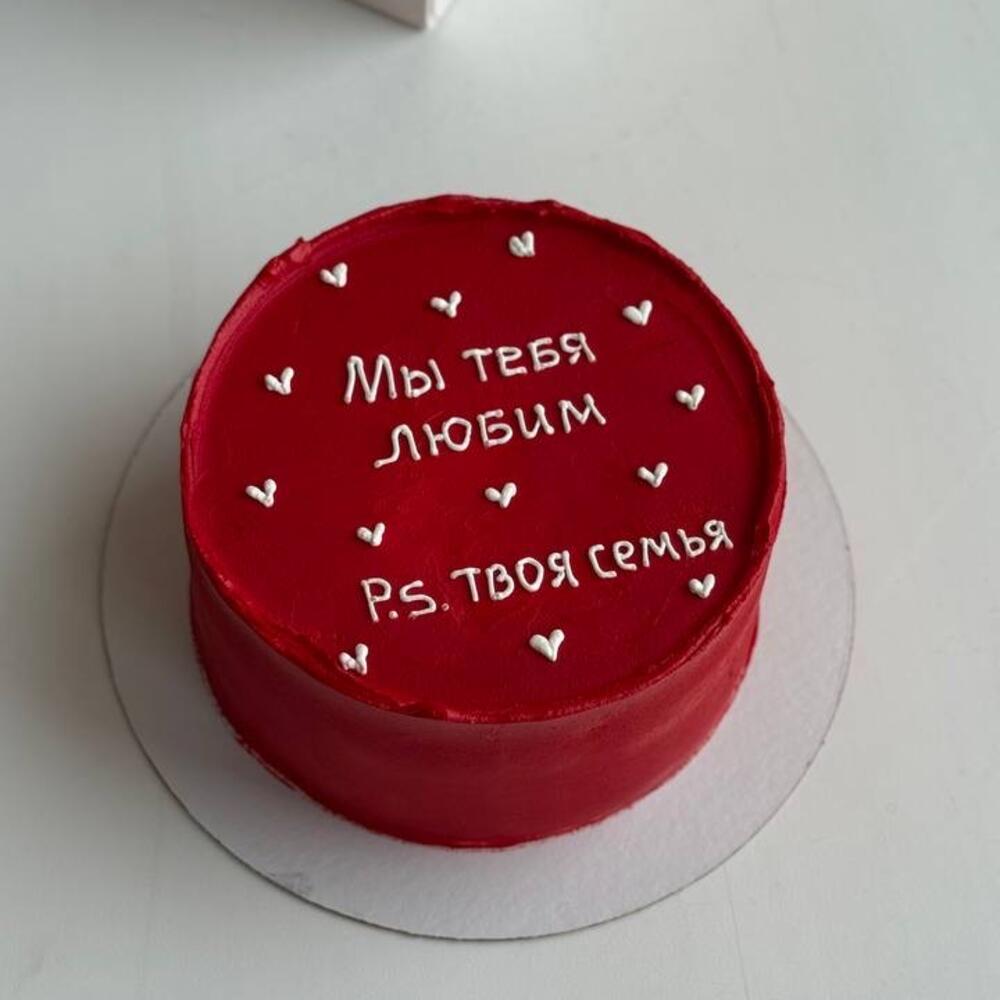 Бенто торт ко Дню Влюбленных