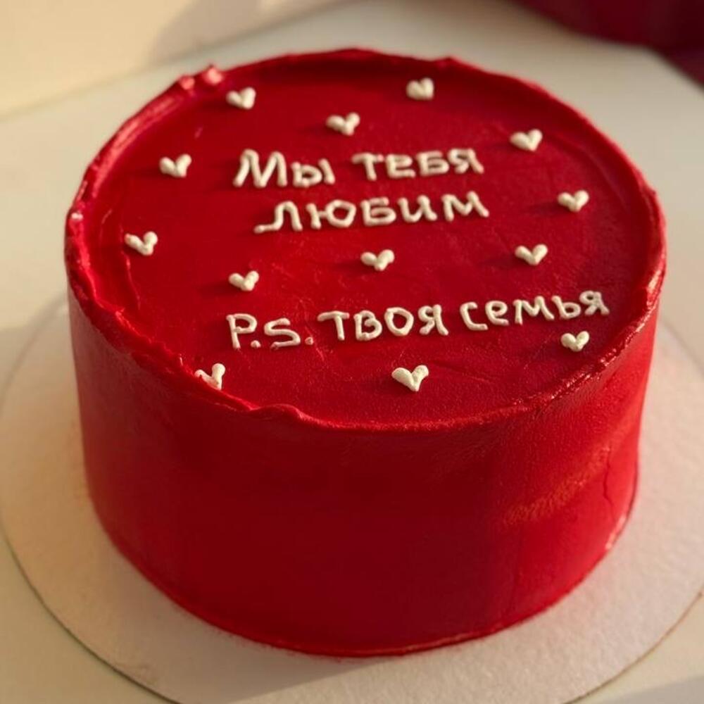 Бенто торт ко Дню Влюбленных