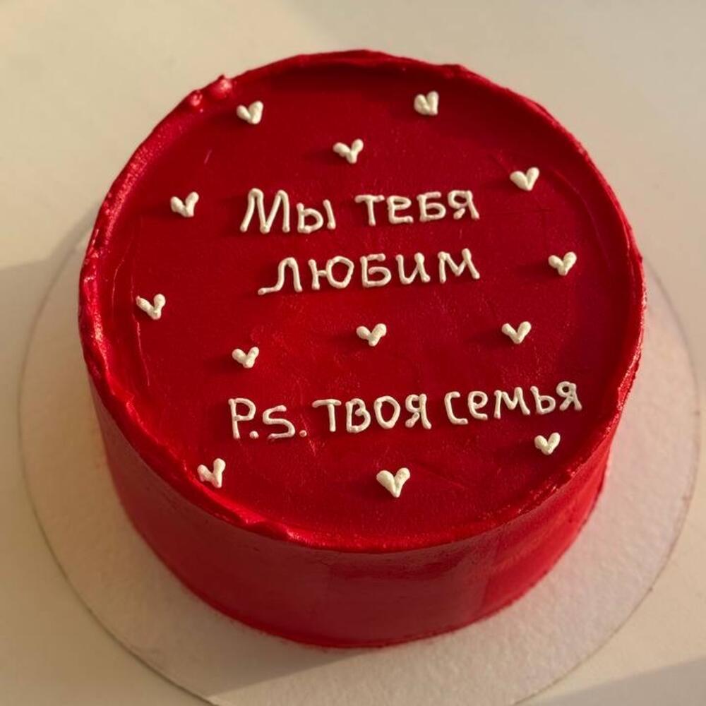 Бенто торт ко Дню Влюбленных