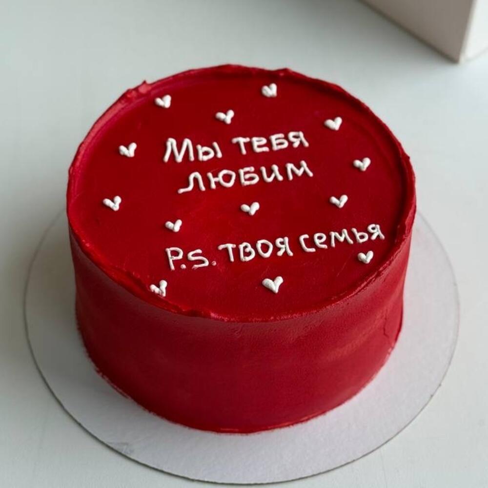 Бенто торт ко Дню Влюбленных