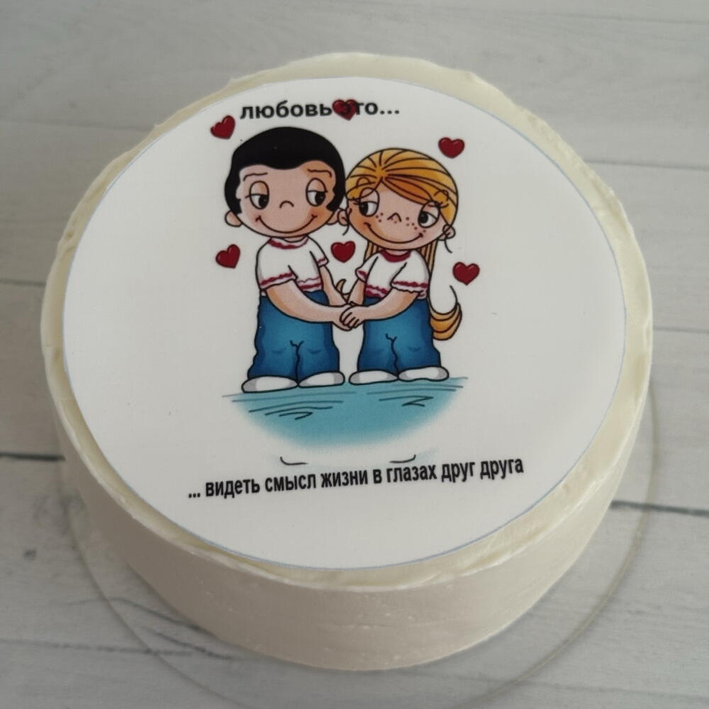 Бенто торт ко дню всех влюбленных