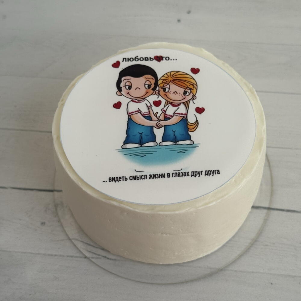 Бенто торт ко дню всех влюбленных