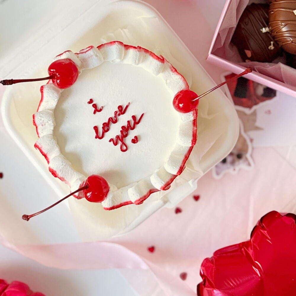 Бенто торт ко дню всех влюбленных, бенто к 14 февраля для парня/девушки