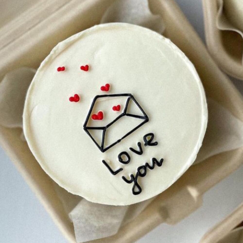 Бенто торт конверт