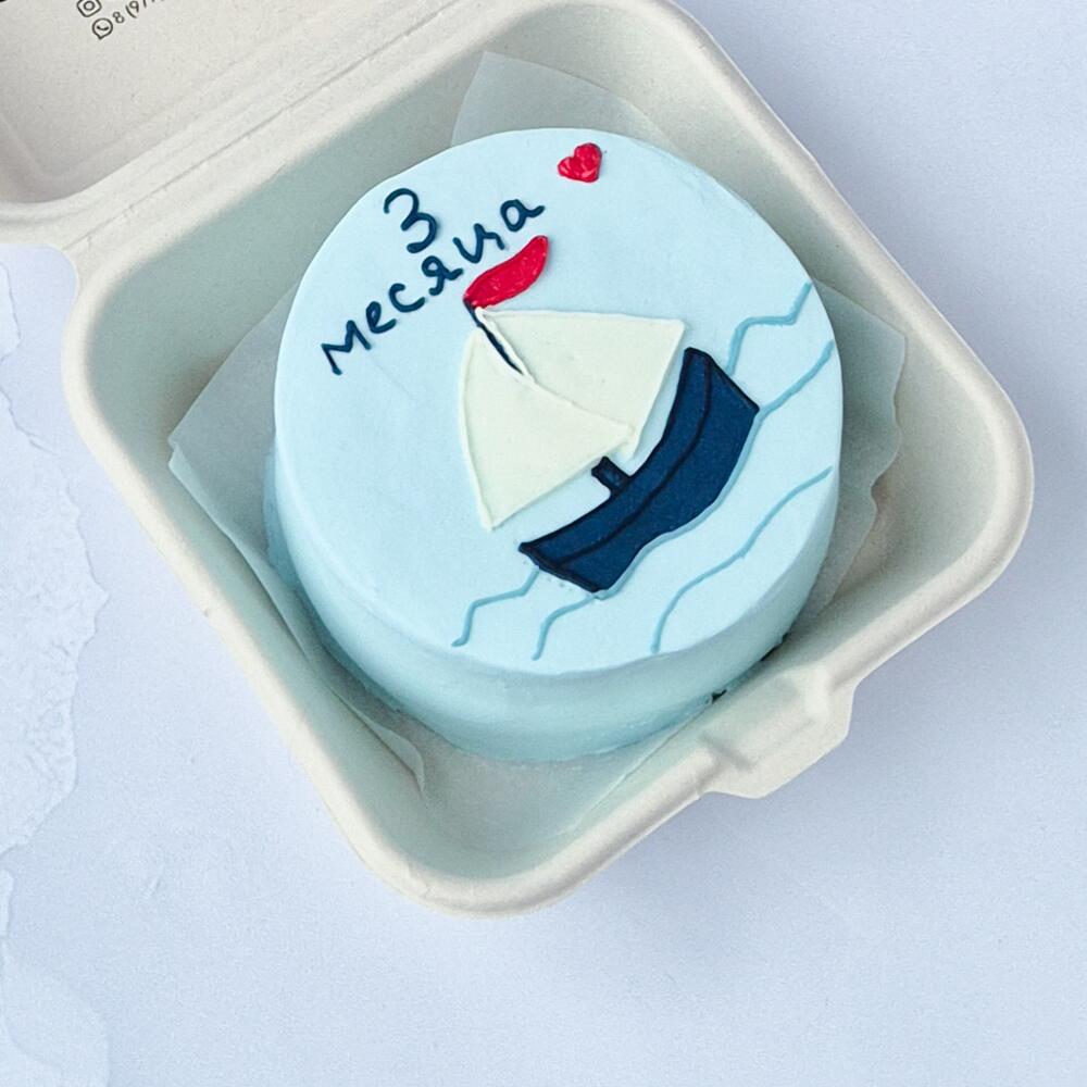 Бенто торт кораблик