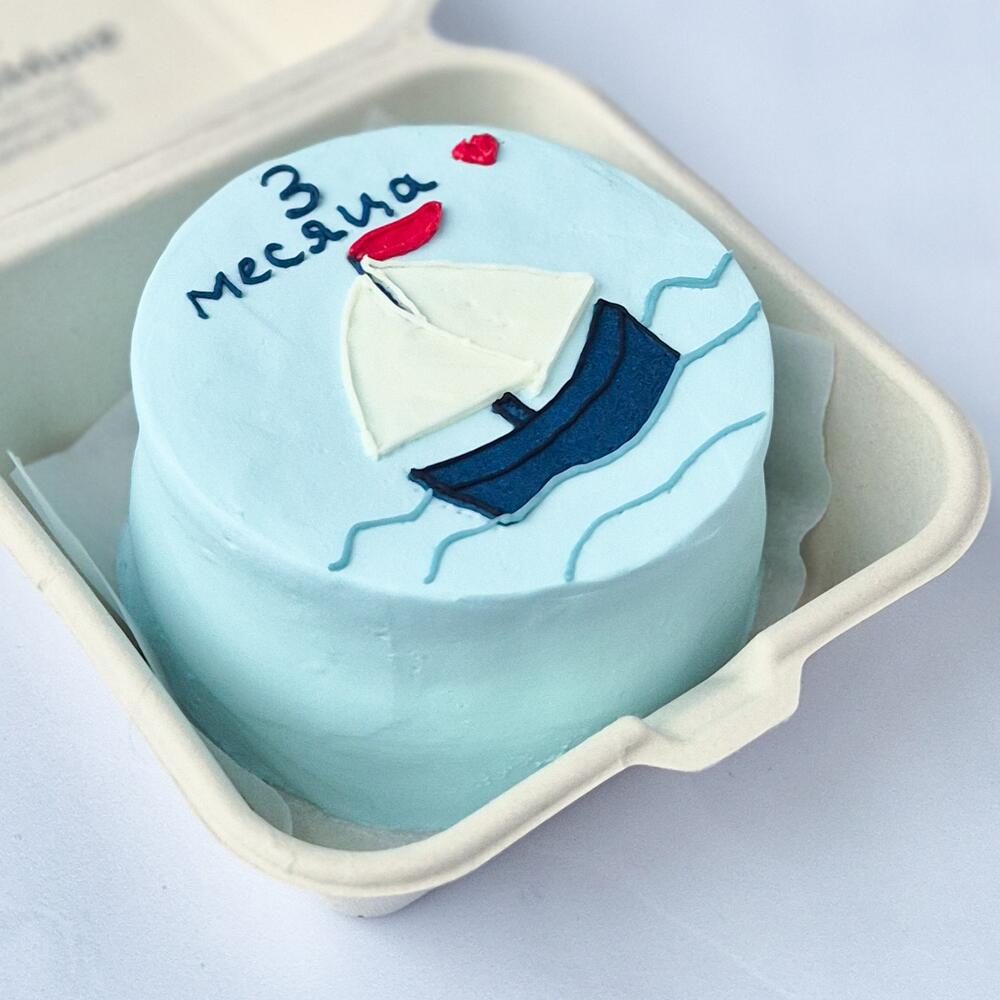 Бенто торт кораблик