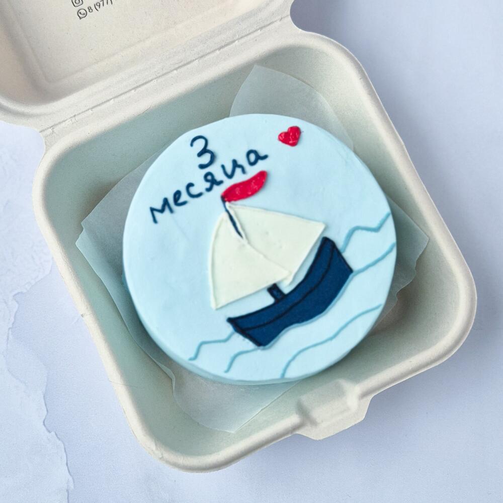 Бенто торт кораблик