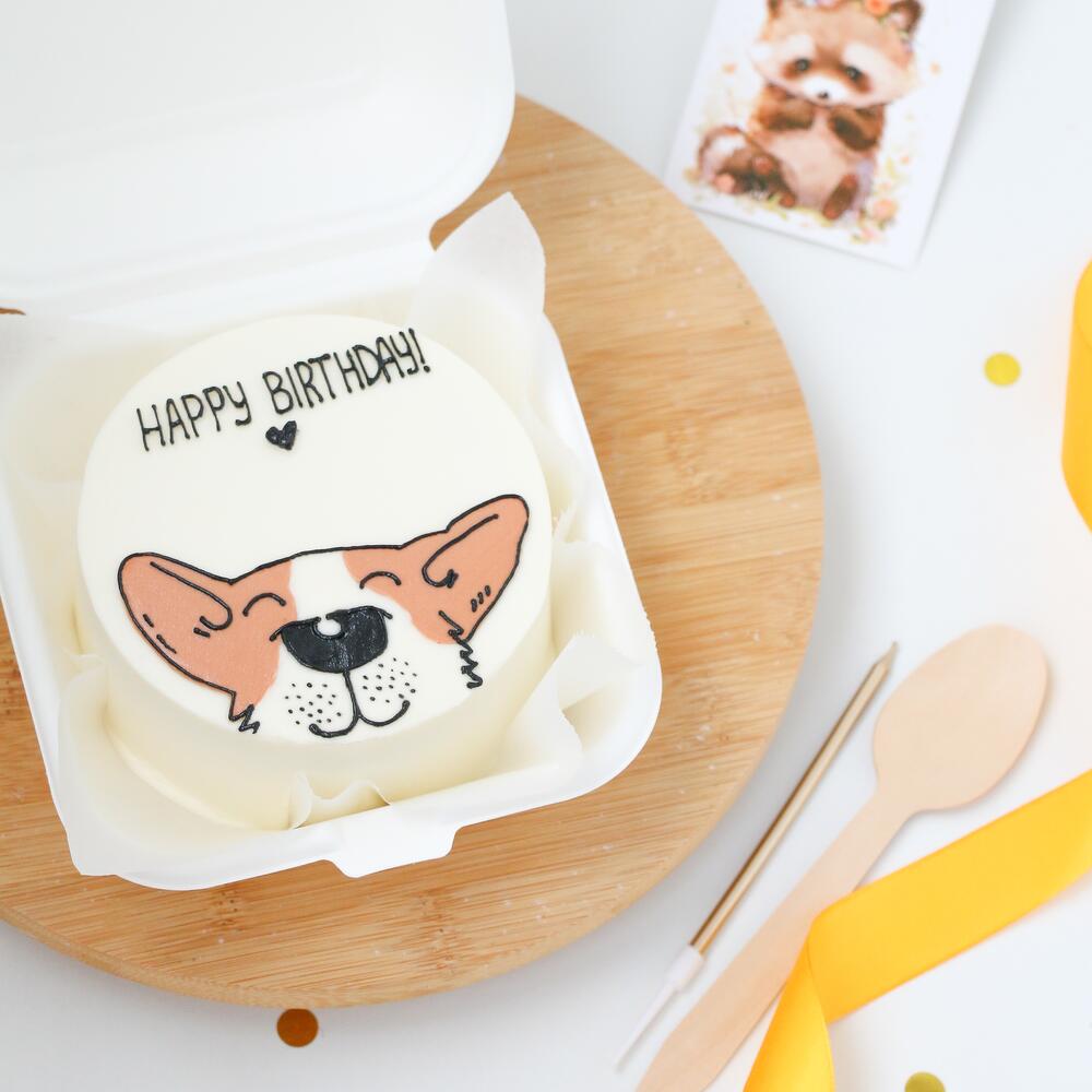 Бенто торт корги