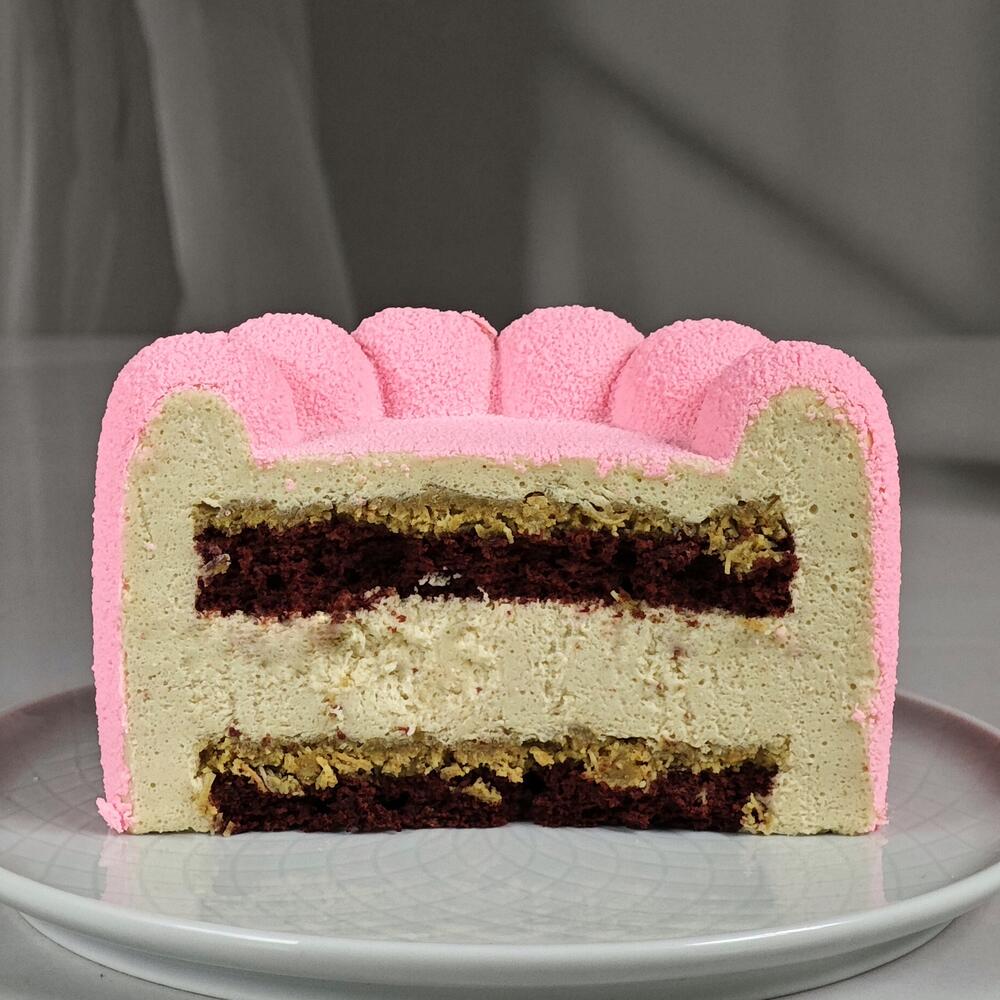 Бенто торт корзинка в подарок маме, сестре, бабушке, подруге (муссовый)