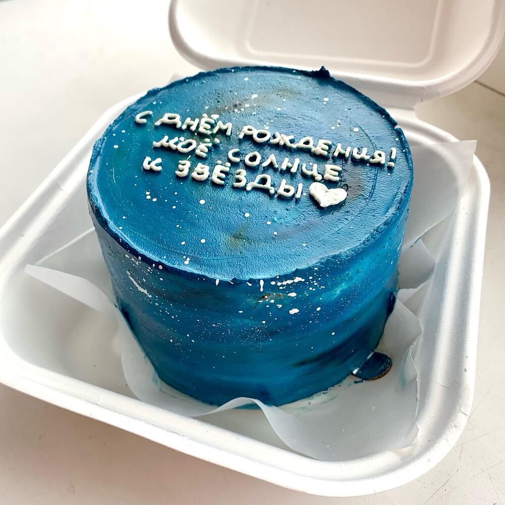 Бенто-торт космический на день рождения