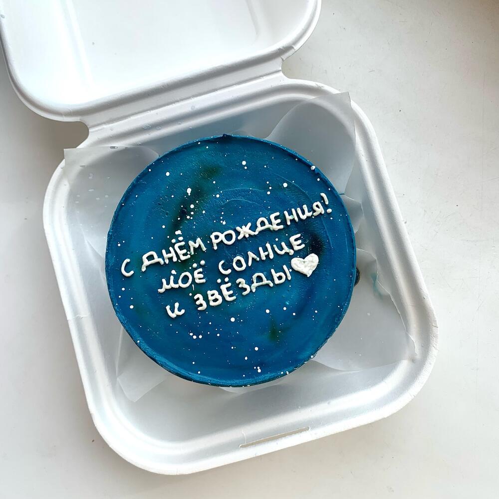 Бенто-торт космический на день рождения