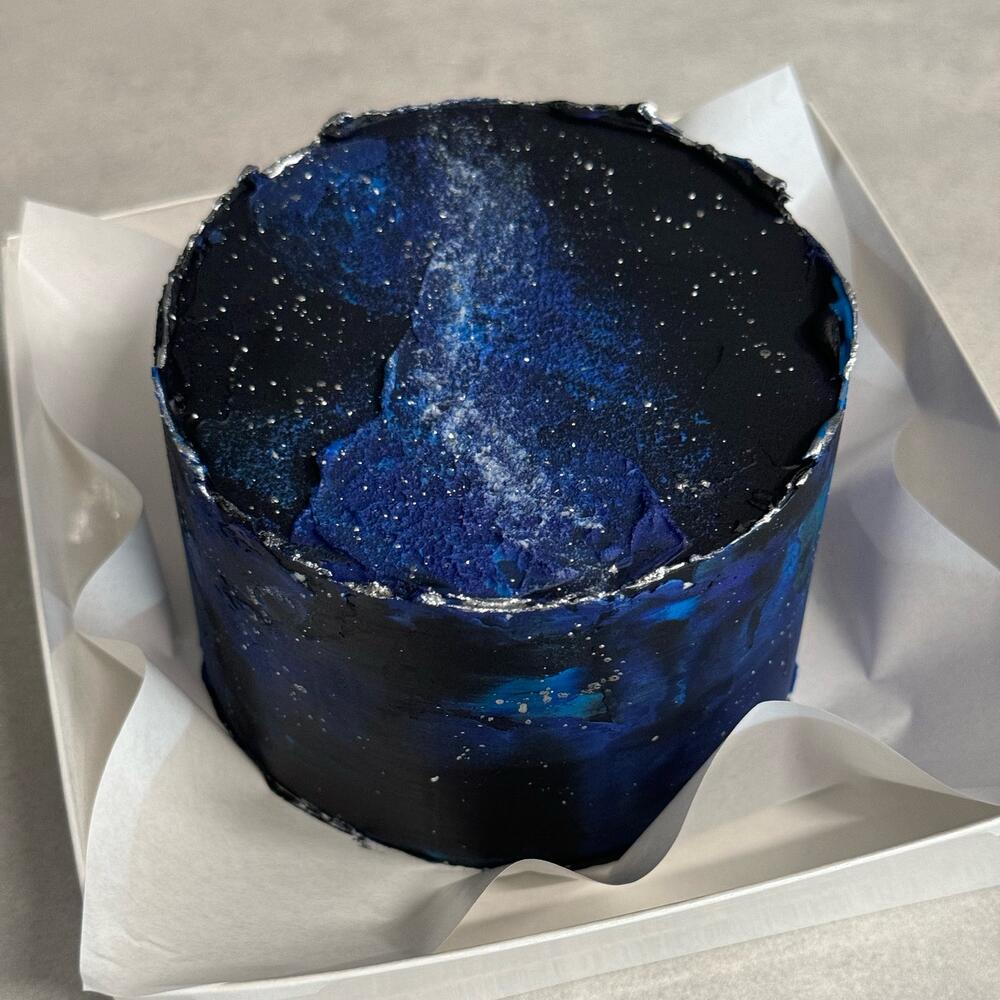 Бенто торт космос ваша надпись