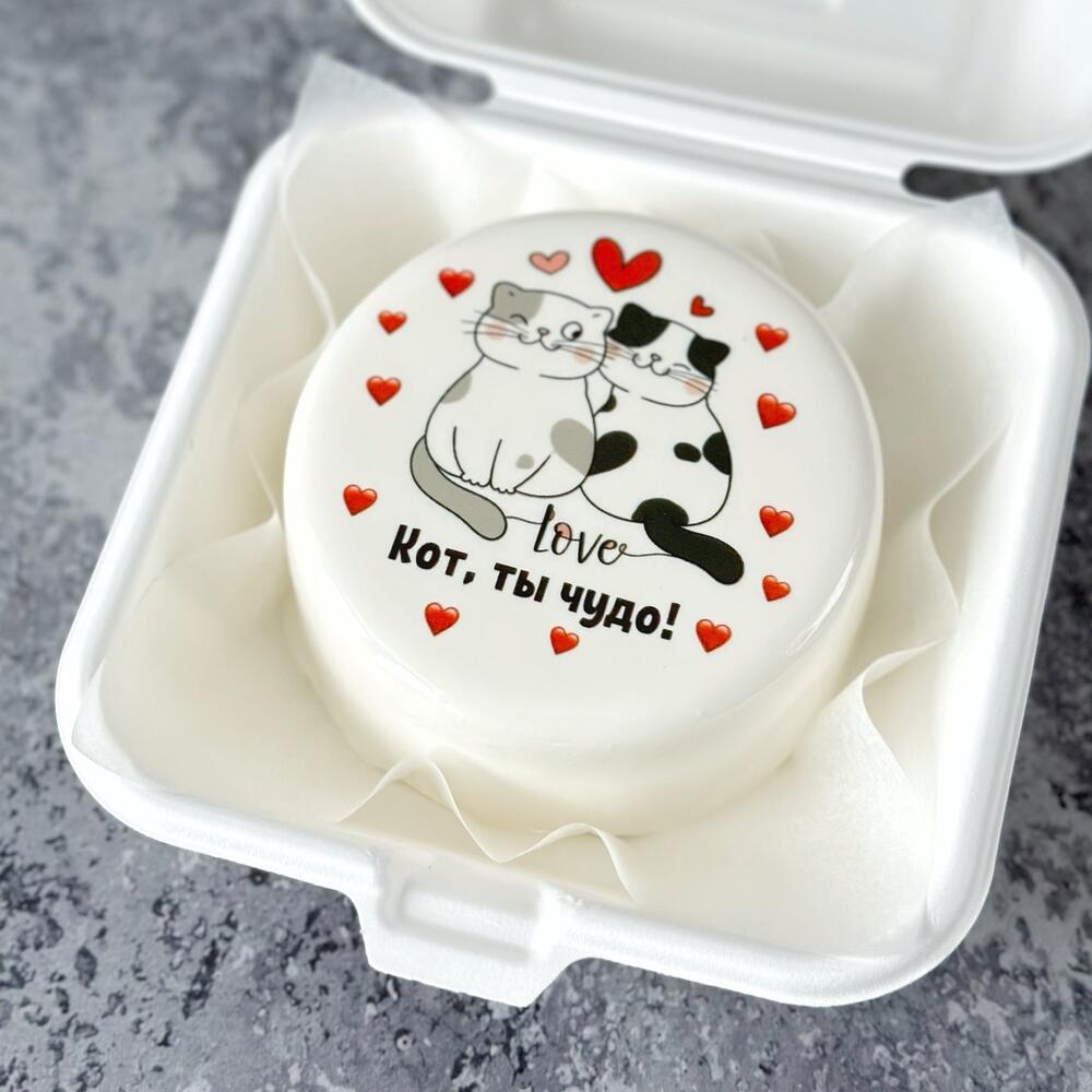 Бенто торт «кот ты чудо» размер S