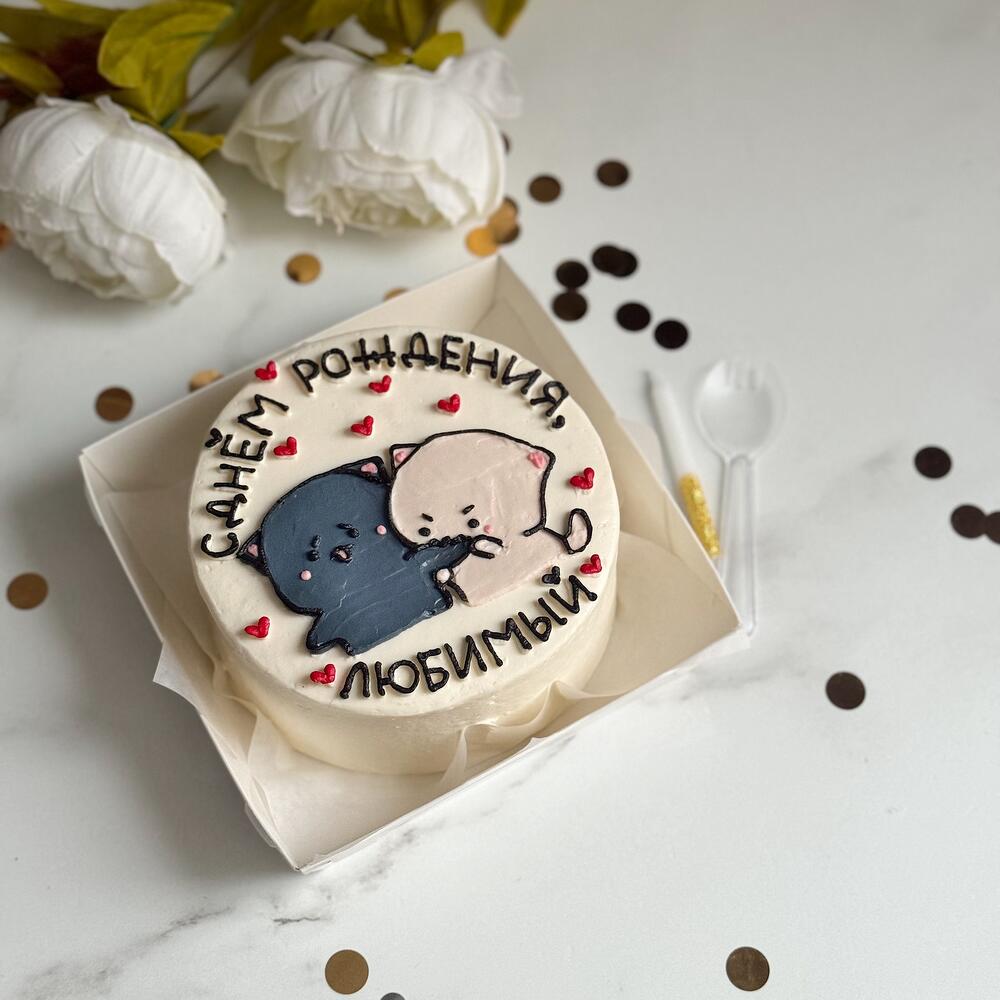 Бенто торт Котики