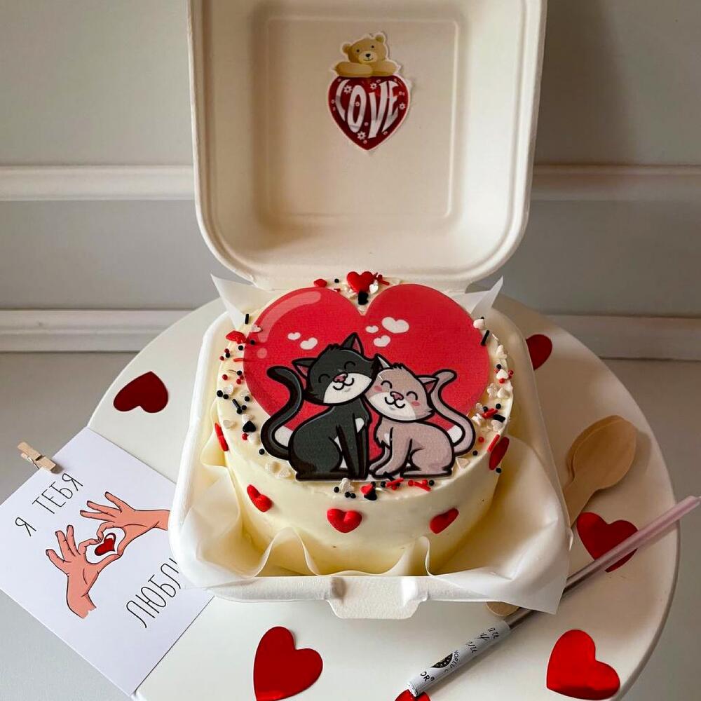 Бенто торт котики, бенто торт подарок , бенто торт на день рождения