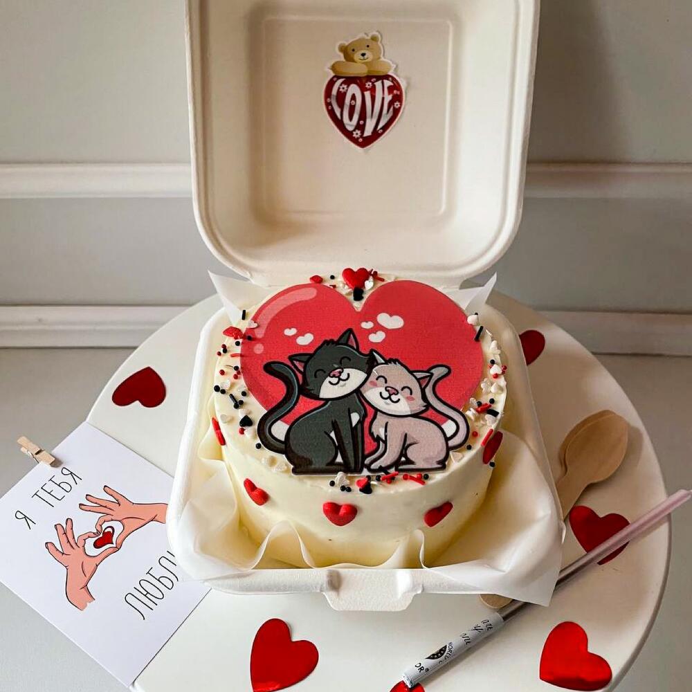 Бенто торт котики, бенто торт подарок , бенто торт на день рождения