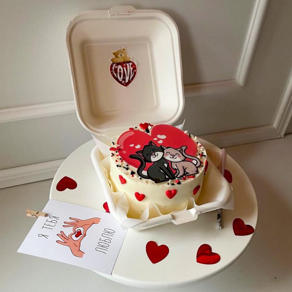 Бенто торт котики, бенто торт подарок , бенто торт на день рождения
