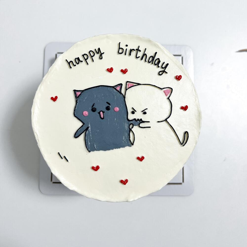 Бенто торт котики на день рождения