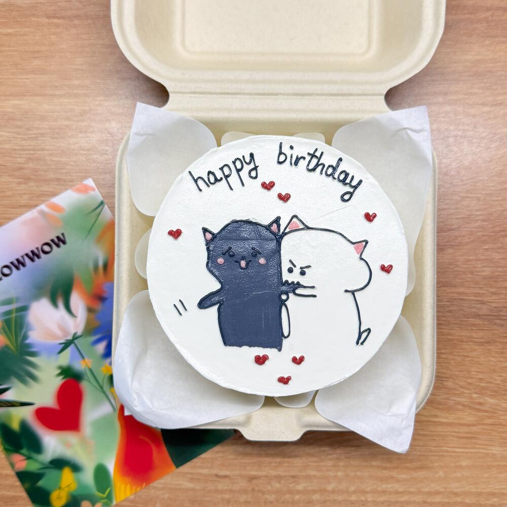 Бенто торт котики на день рождения