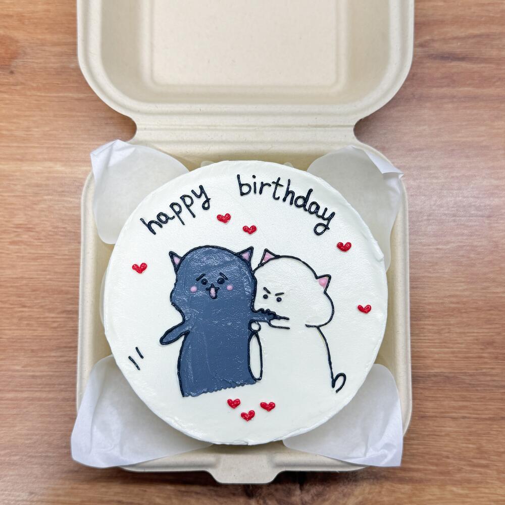 Бенто торт котики на день рождения