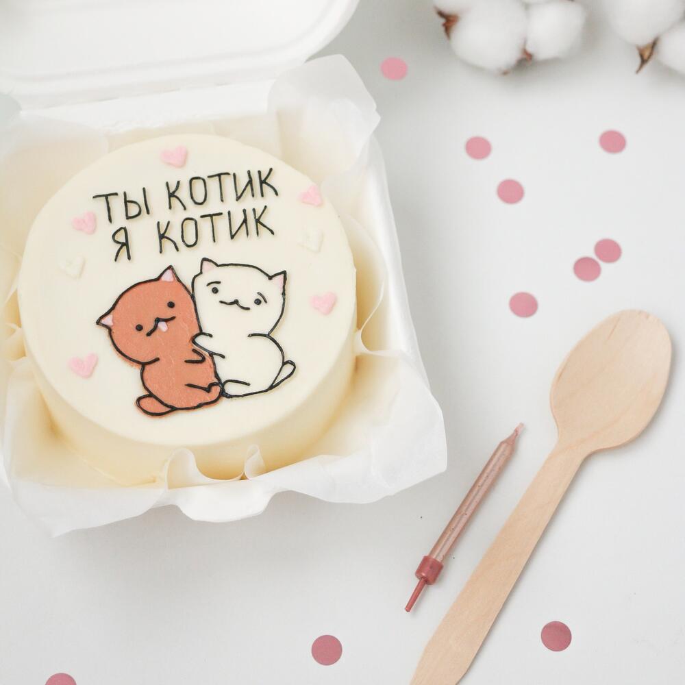 Бенто торт коты