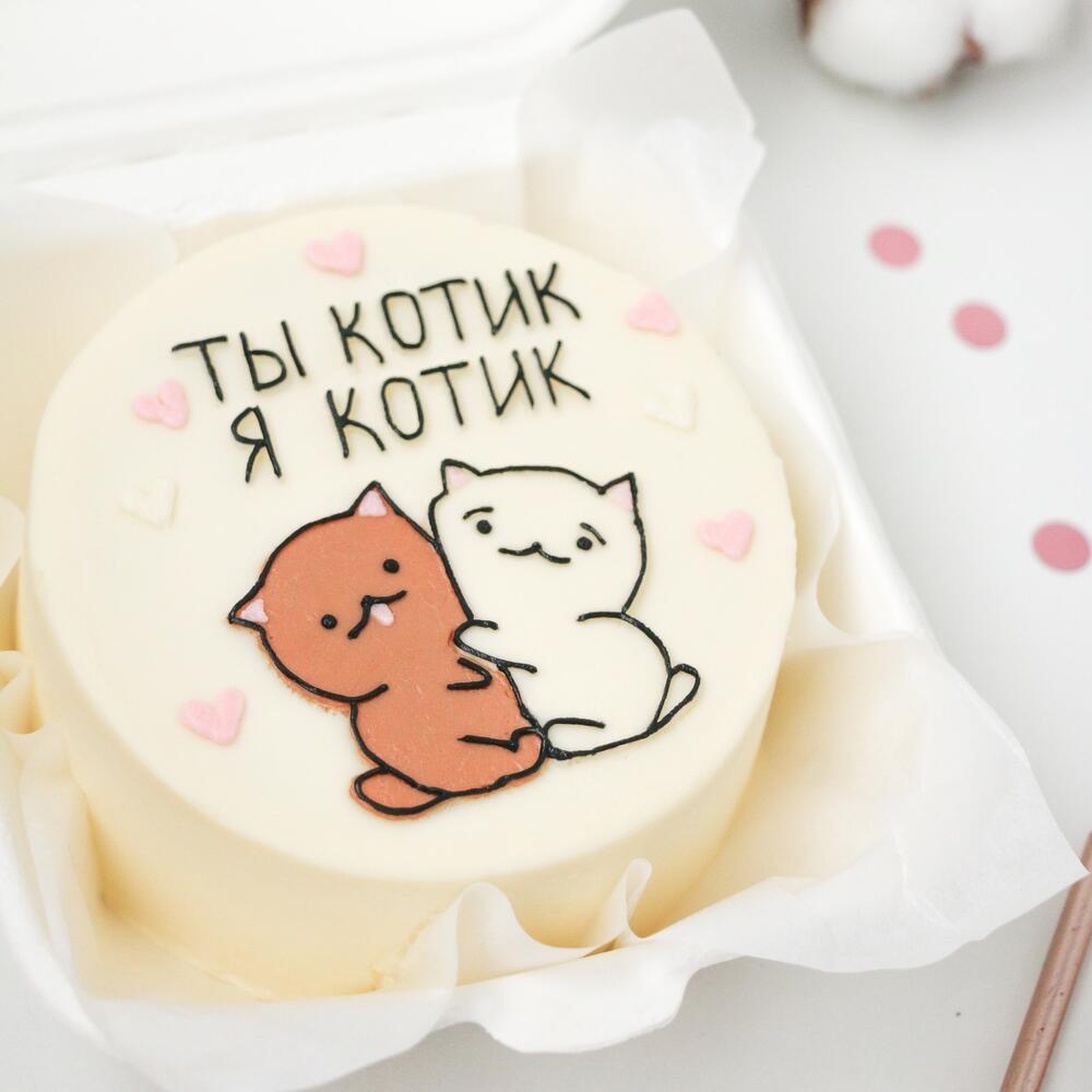 Бенто торт коты