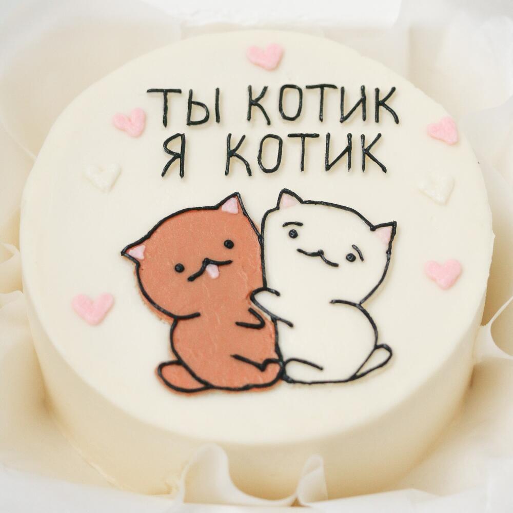 Бенто торт коты