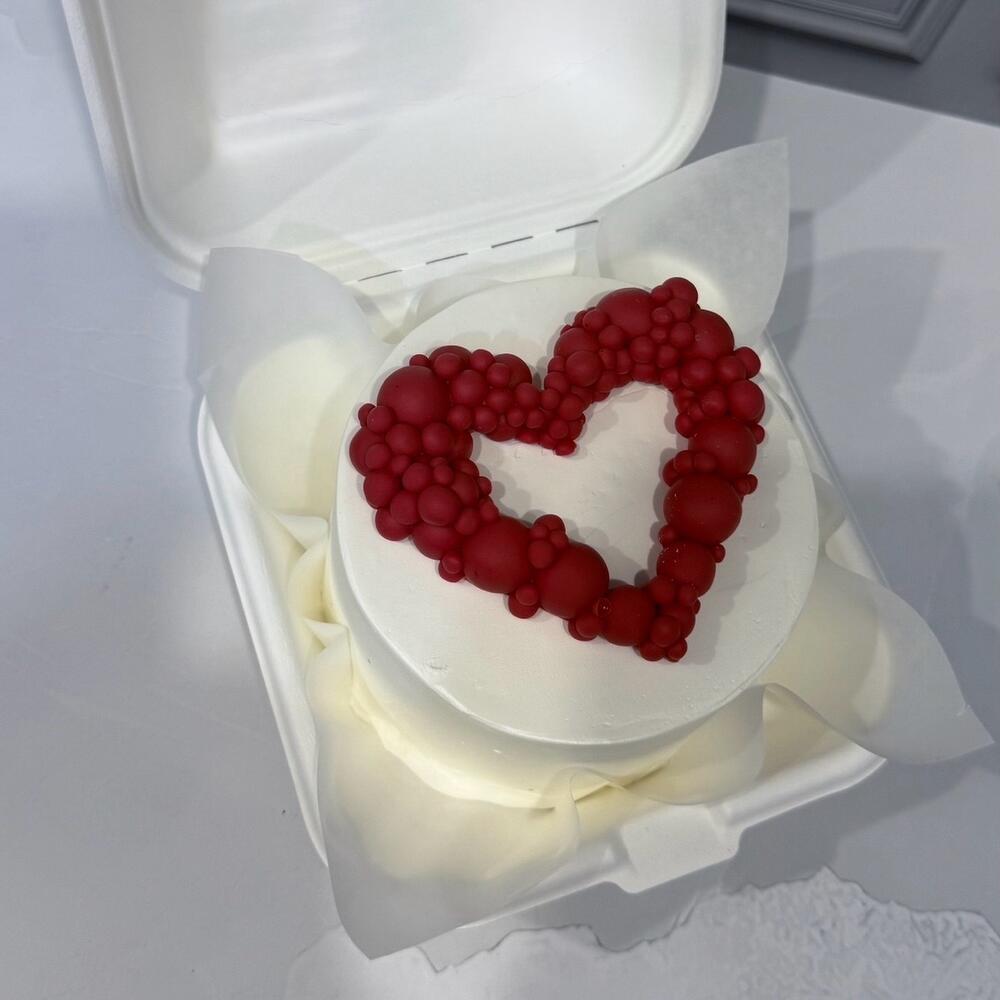 Бенто торт Красное сердце