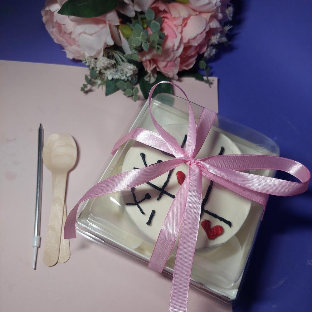 Бенто торт Красный бархат с вишней "Любовь " день рождения любимой жены, девушки