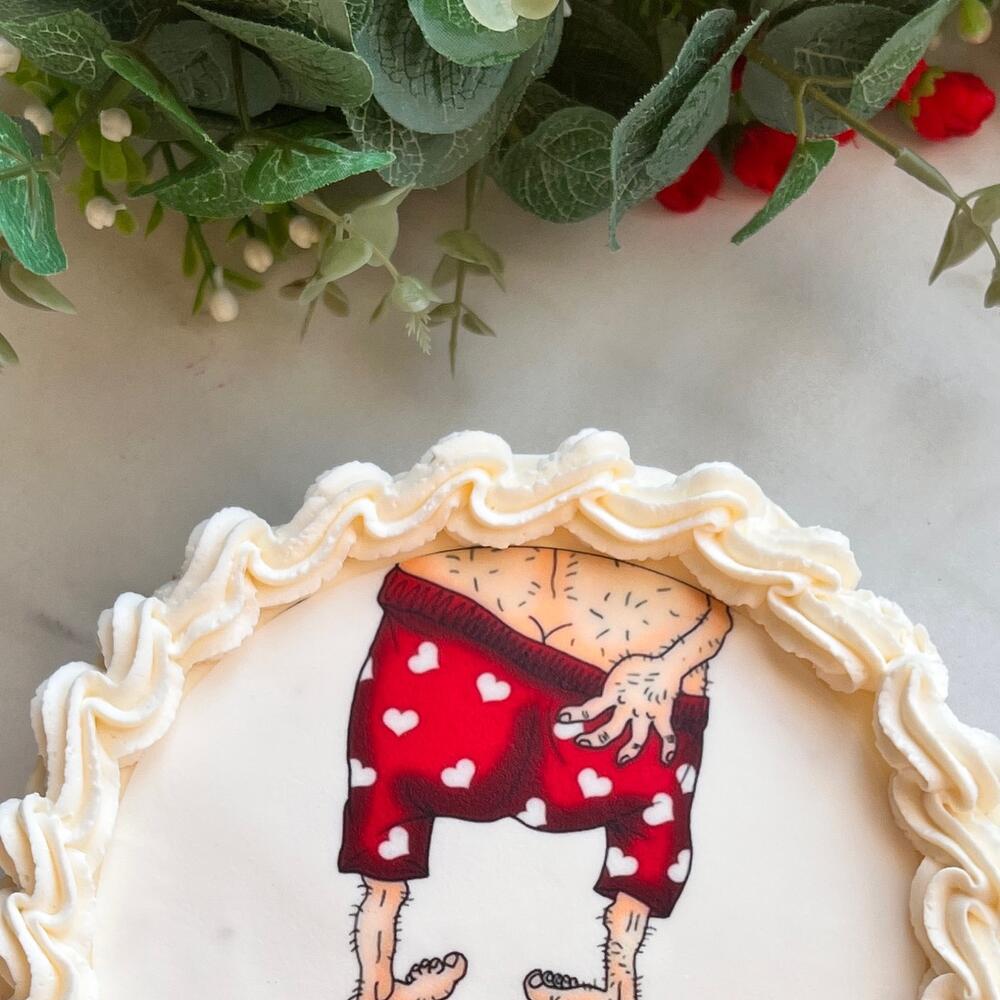 Бенто торт крассный бархат « сочная малина»