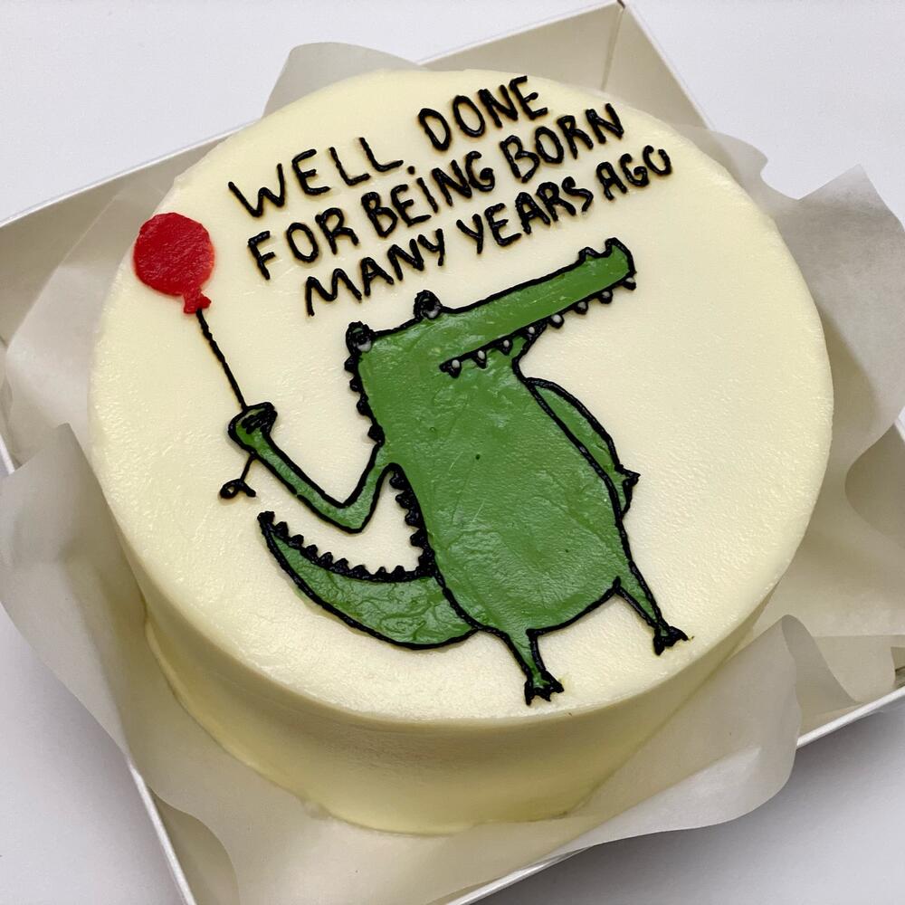Бенто торт «Крокодил»