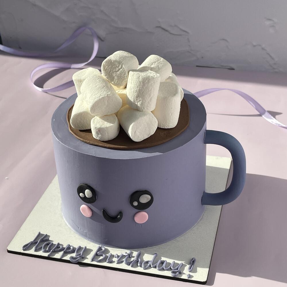 Бенто-торт Кружка с маршмелоу на день рождения