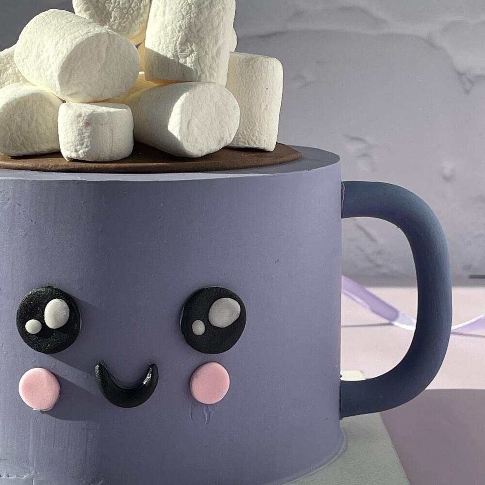 Бенто-торт Кружка с маршмелоу на день рождения