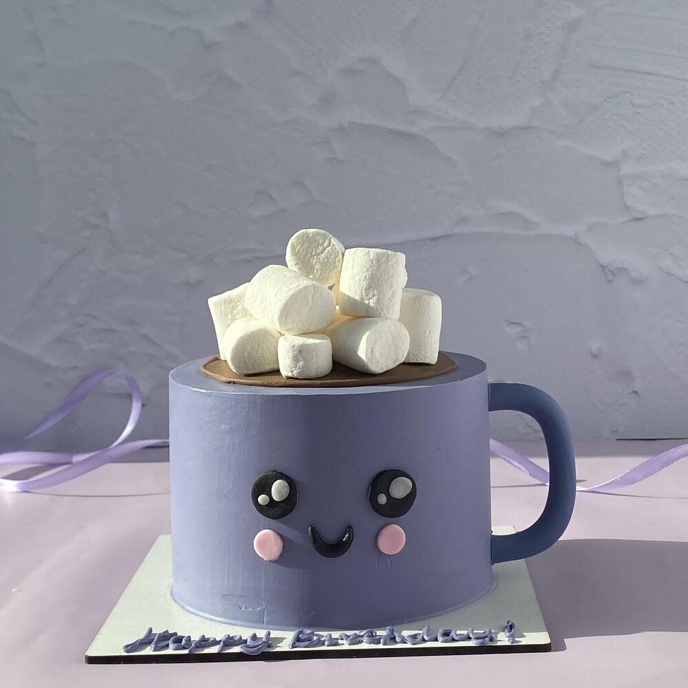 Бенто-торт Кружка с маршмелоу на день рождения