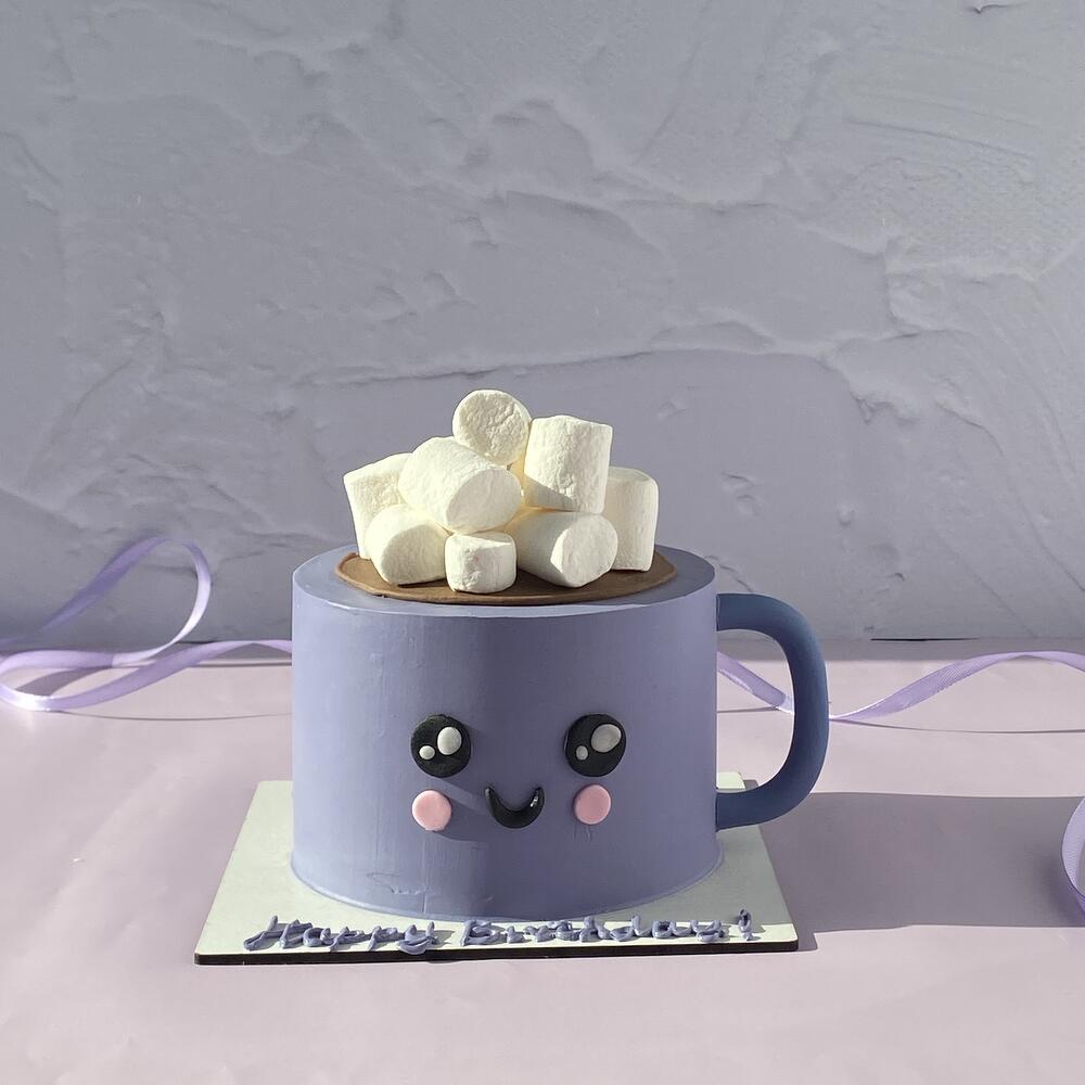 Бенто-торт Кружка с маршмелоу на день рождения