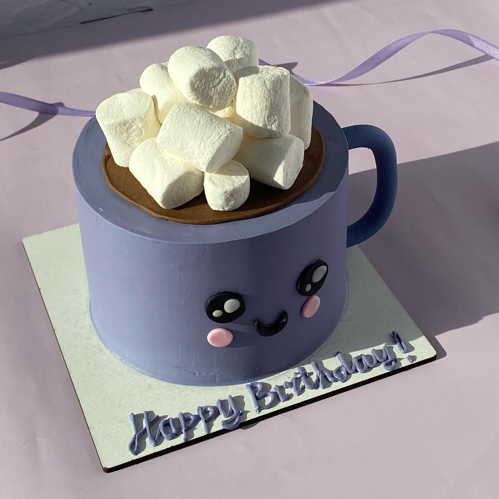 Бенто-торт Кружка с маршмелоу на день рождения