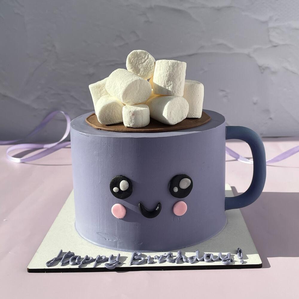 Бенто-торт Кружка с маршмелоу на день рождения