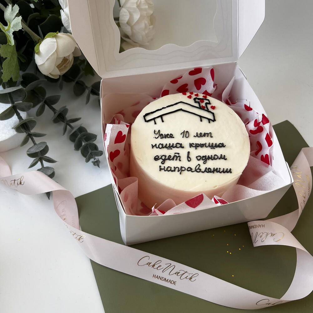 Бенто торт крыша семья юбилей любовь