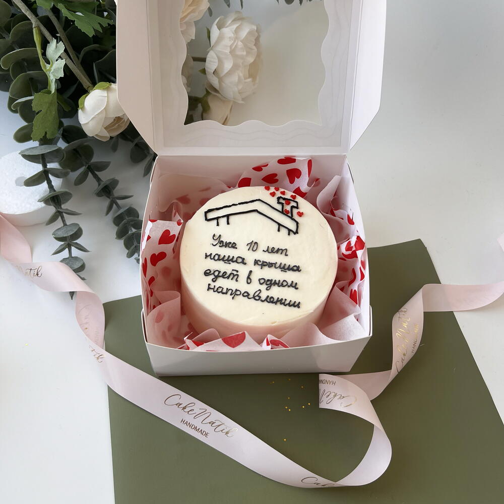 Бенто торт крыша семья юбилей любовь