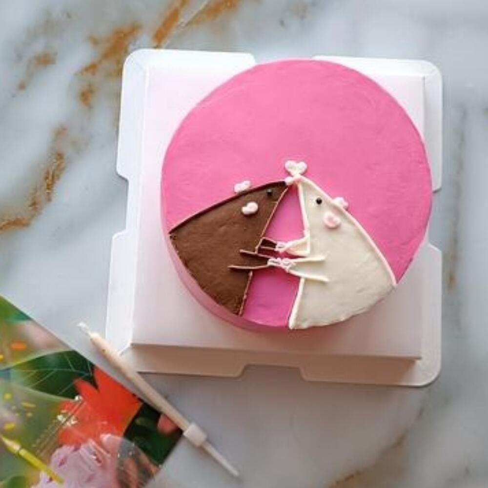 Бенто-торт крысы на 14 февраля подруге, для любимого / любимой