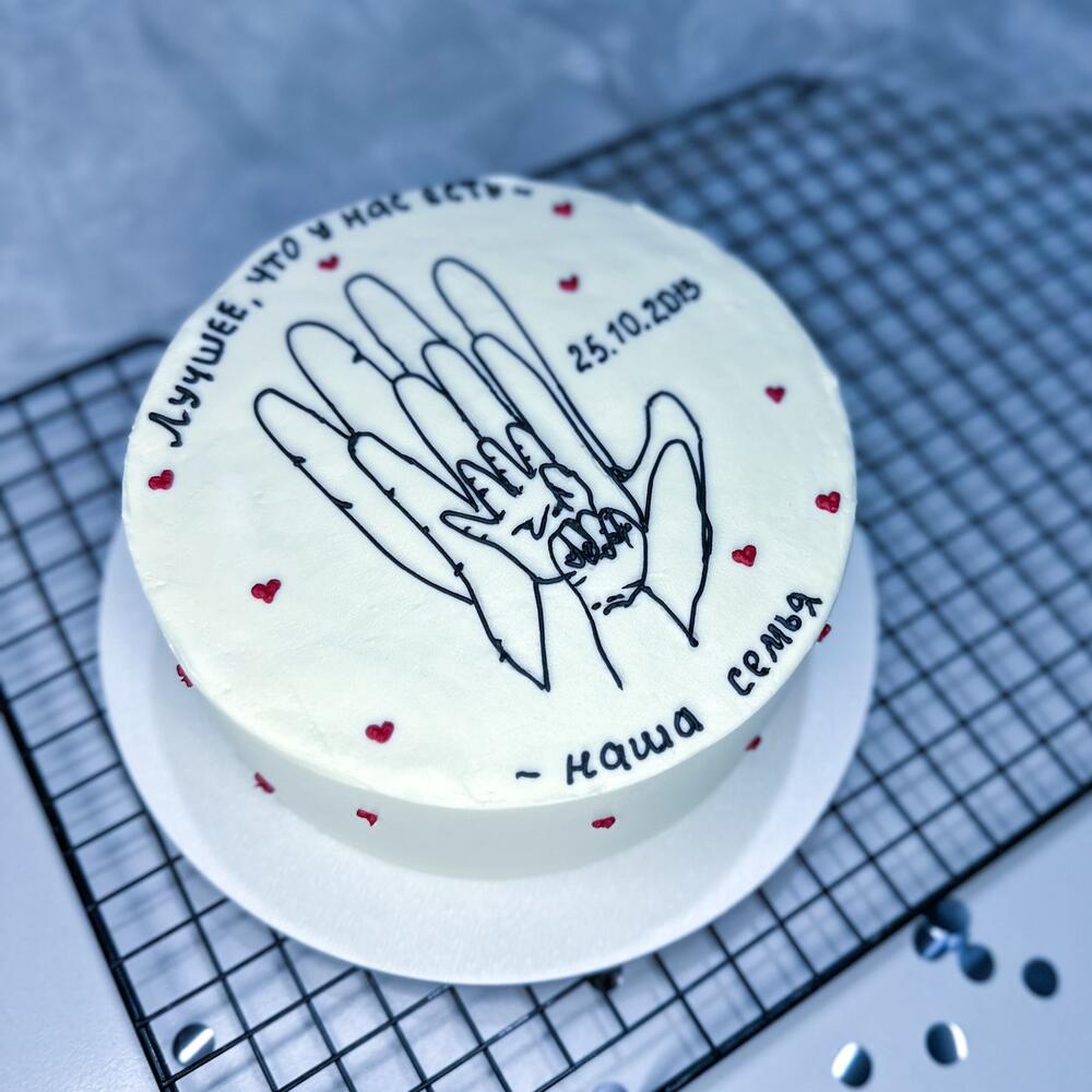 Бенто торт Ладошки