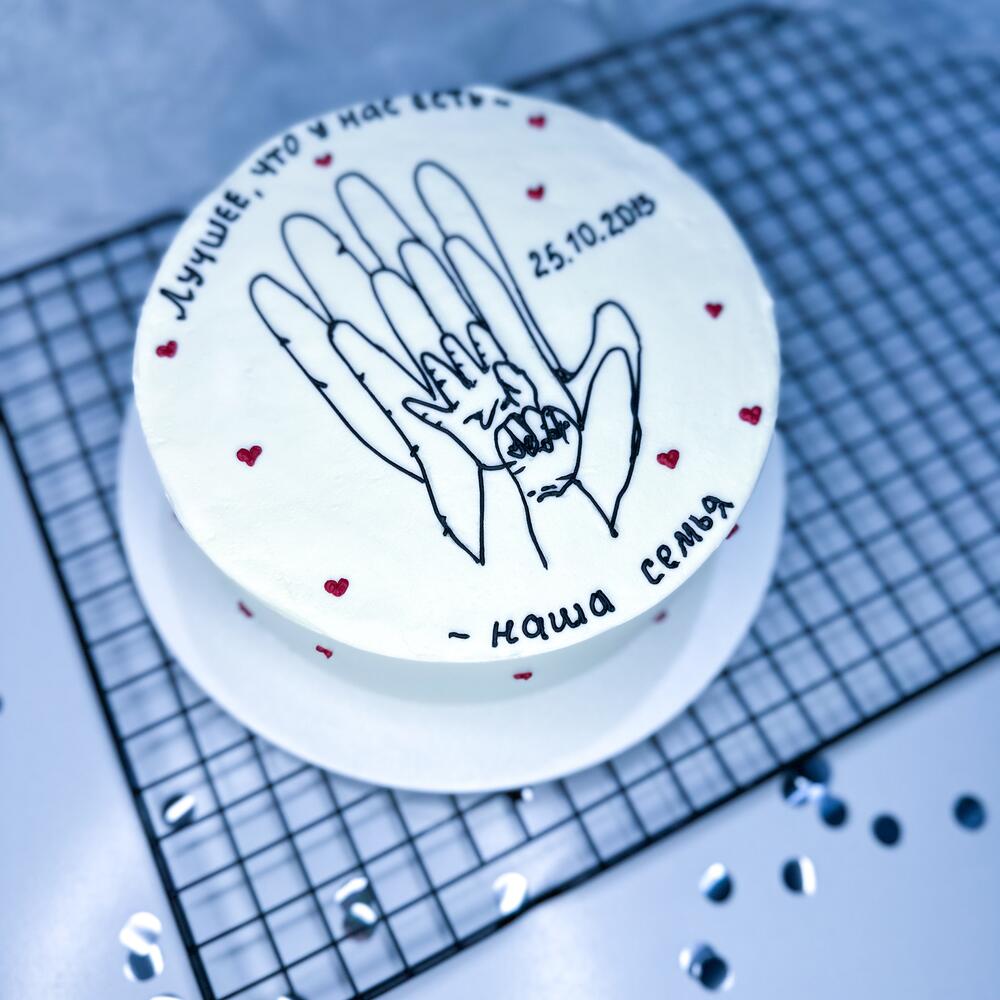 Бенто торт Ладошки