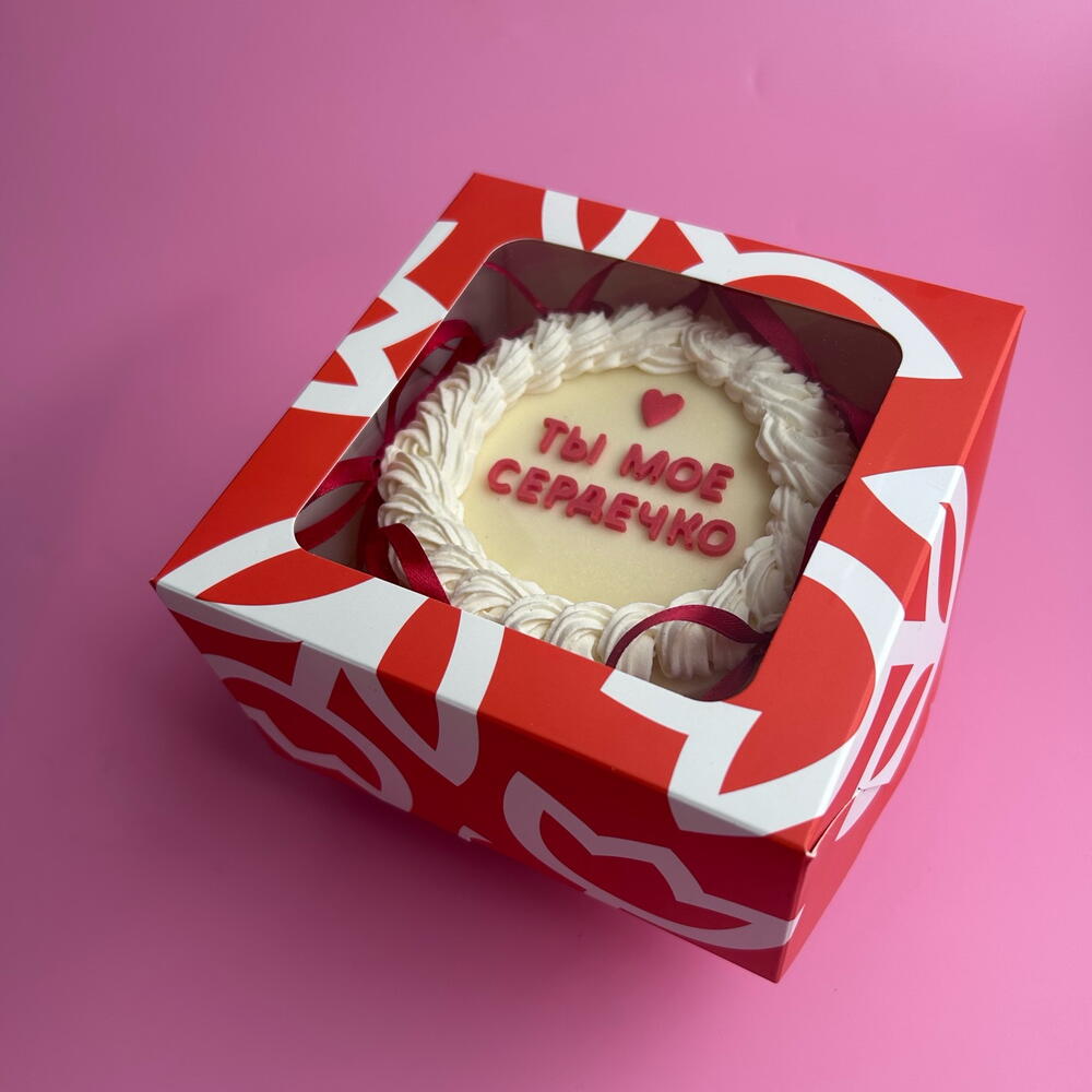 Бенто-торт «Ламбет» из мороженого к 14 февраля